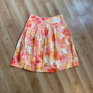 Floral Anthropologie skirt